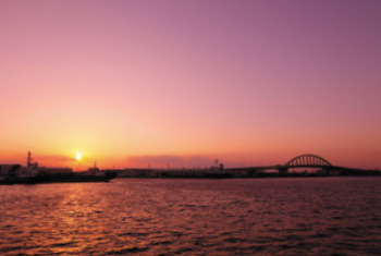 堺泉北港から見える最高の夕日